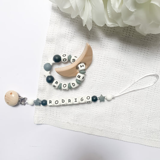 Set clip de pepe y mordedero personalizado